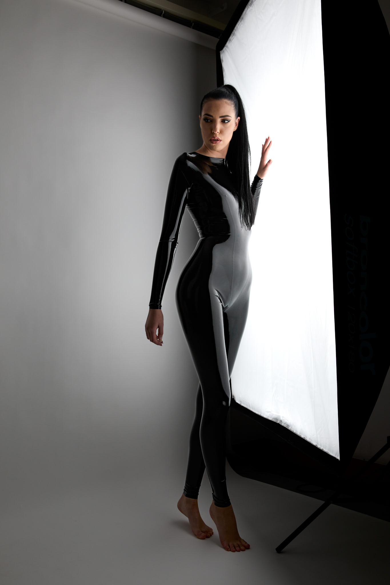 Fashion-Fotografie Latex Materialstudie Editorial Werbekampagne