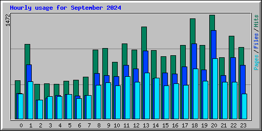 Hourly usage for September 2024