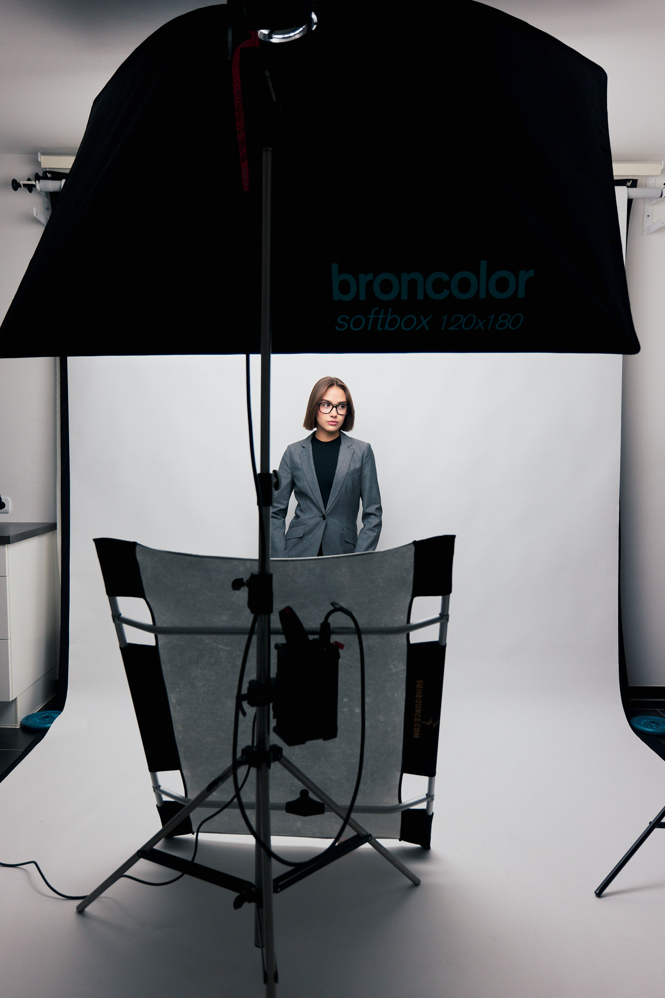 Lichtsetup im Fotostudio von Martin Hirtreiter für professionelle Bildproduktionen