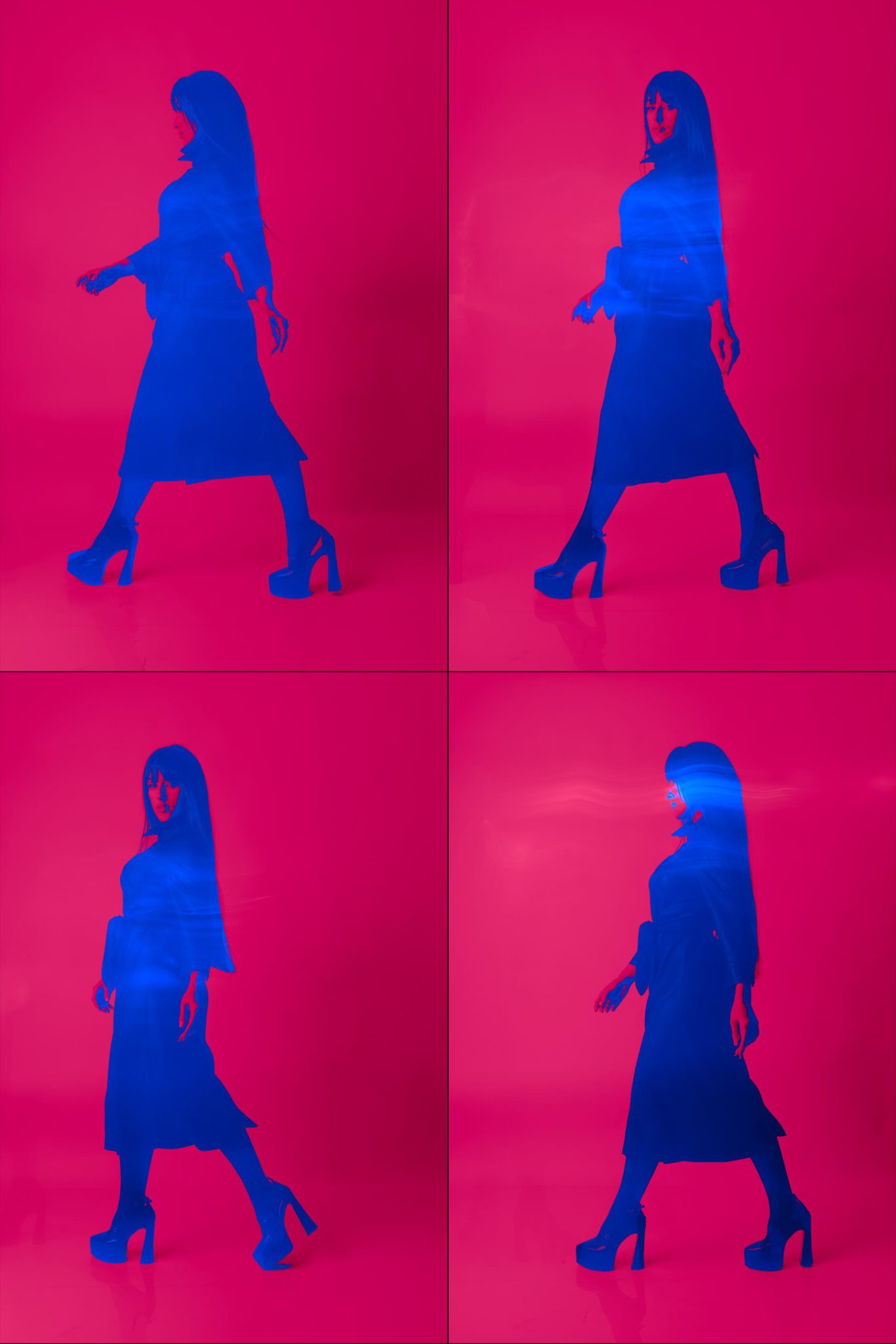 Martin Hirtreiter Model im Pop Art Stil, experimentelles Foto
